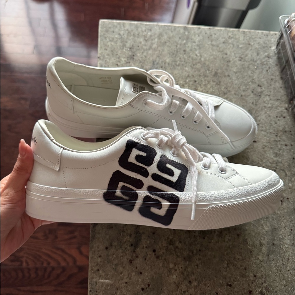 Givenchy White and Black Sneakers